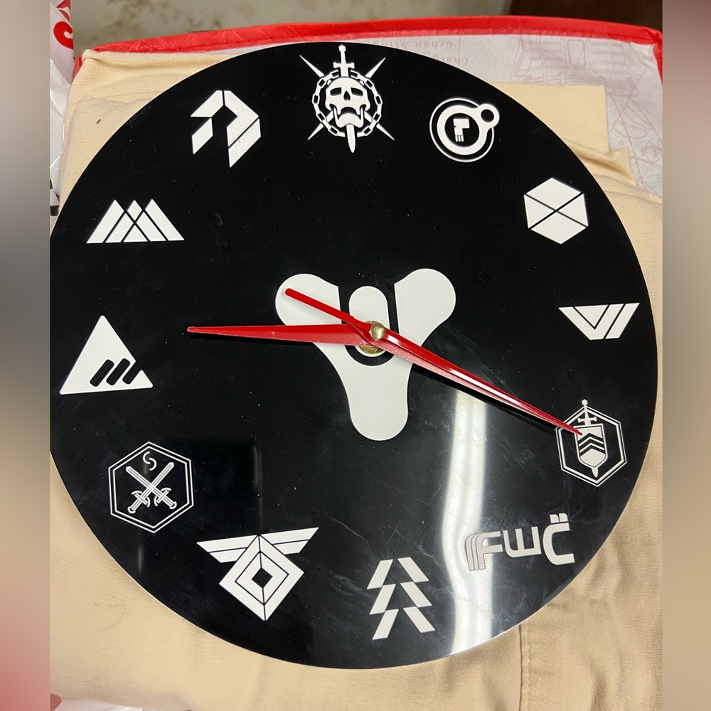 Custom made clock from Destiny game